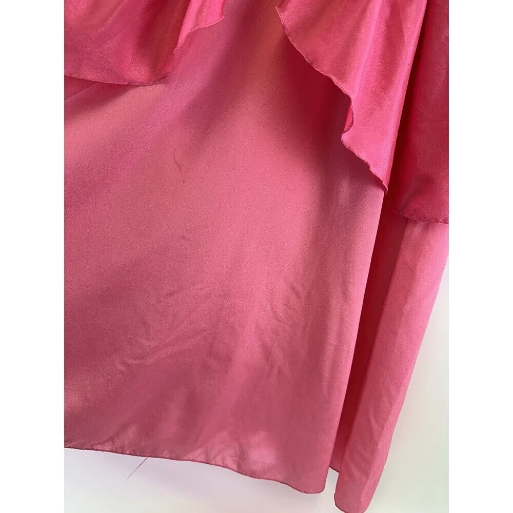 Super Mario Princess Peach Pink Dress Costume‎ Long Zip Layered Girls 140 10/12